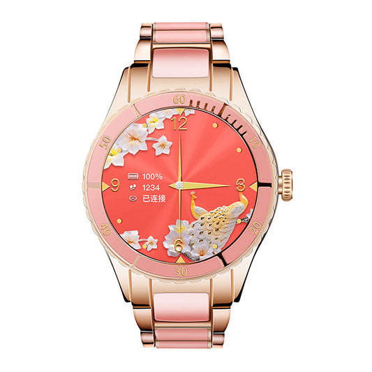 Smart Watch Female Bluetooth Call Music Player Heart