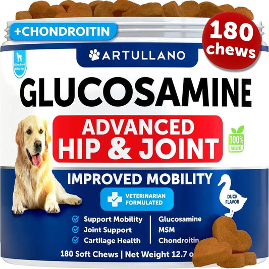 Glucosamine For Dogs Hip And Joint Supplement For Dogs With Arthritis