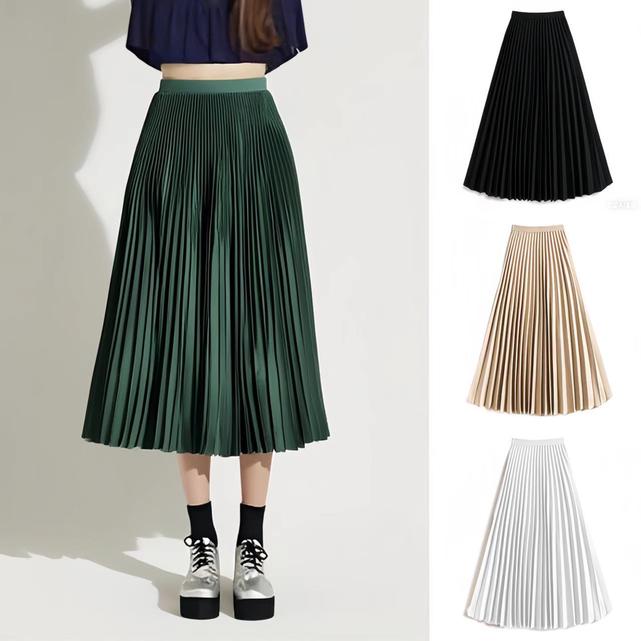 Summer  Pleated Skirt