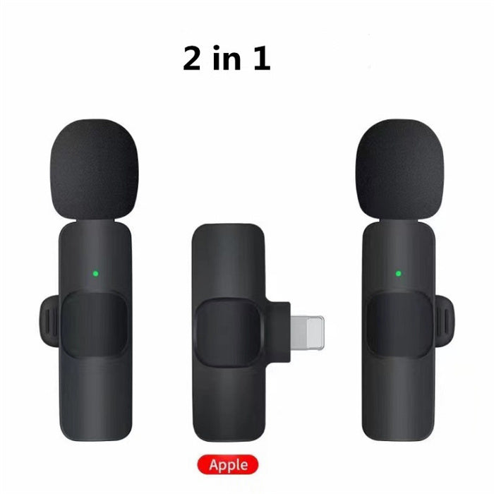 Wireless Lavalier Microphone Portable Audio Video