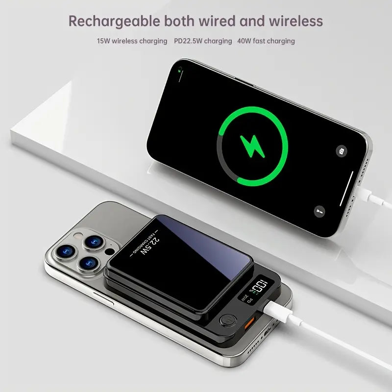 Magnetic Wireless Charging Power Bank