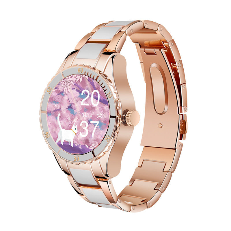 Smart Watch Female Bluetooth Call Music Player Heart