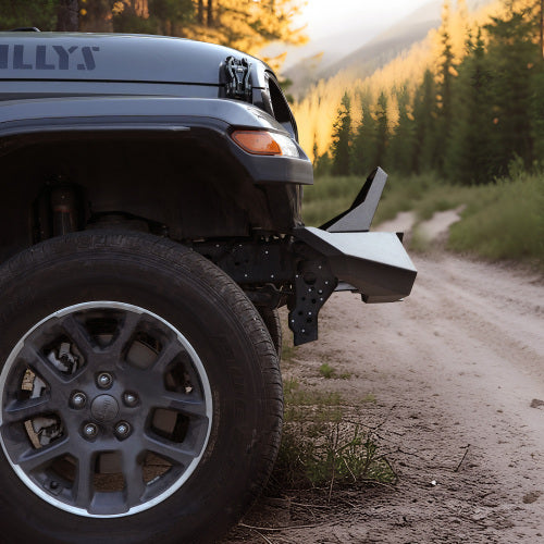 X Style Front Bumper With Winch Plate Compatible With Wrangler JK 2007-2018 JL 2018