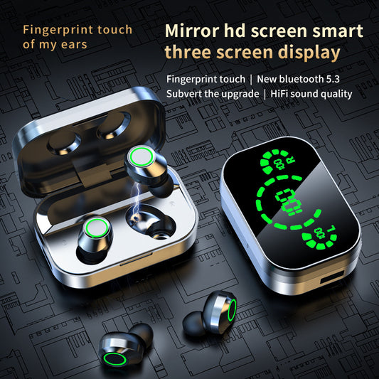 Large Screen Smart Digital Display In Ear Breathing Light