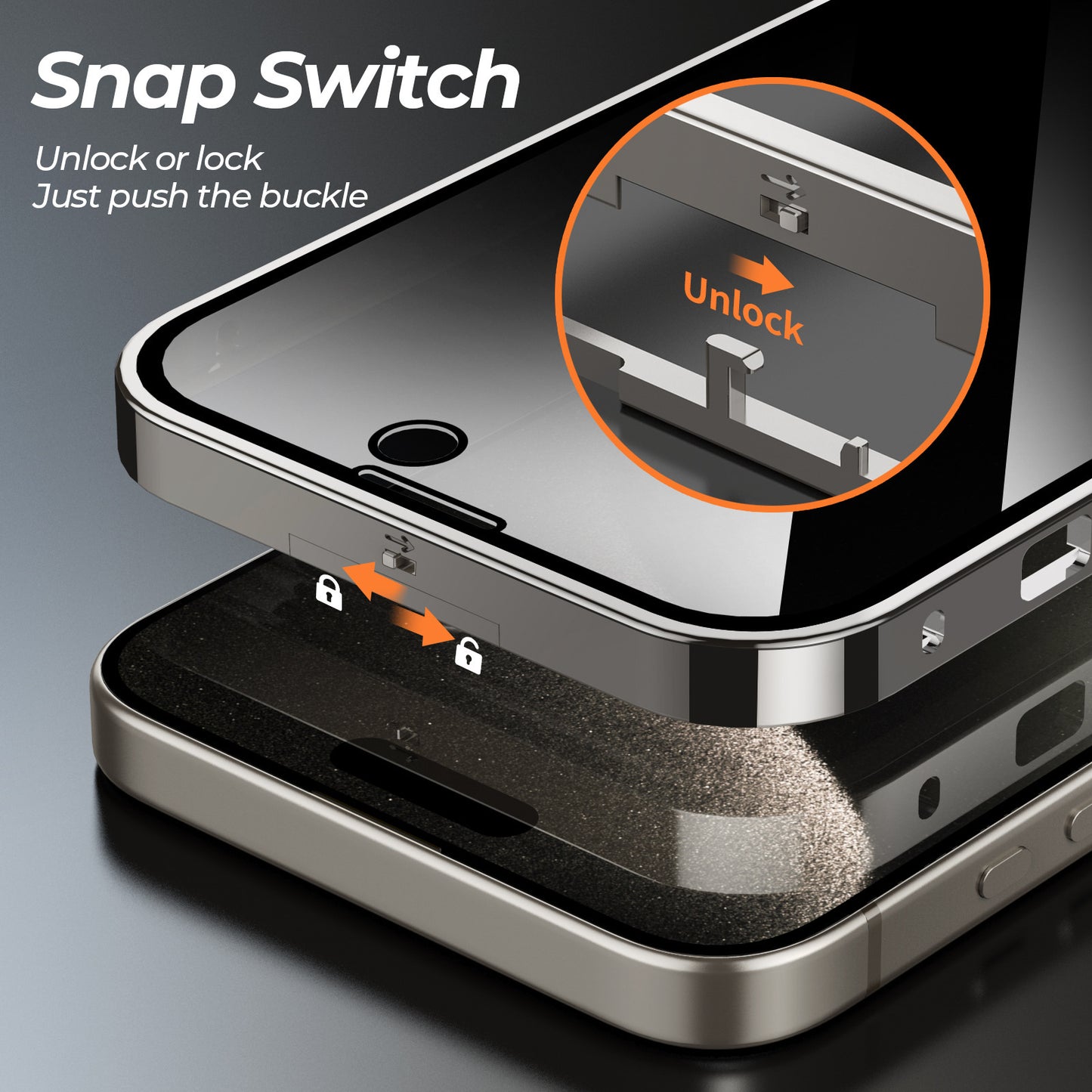 Anti-Privacy Metal Buckle Magnetic