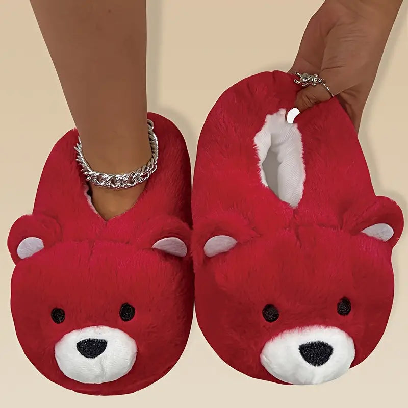 Cute Polar Bear Plush Indoor Slippers
