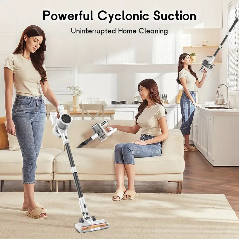 Cordless Stick Vacuum Cleaner with ONE-TOUCH OPERATION
