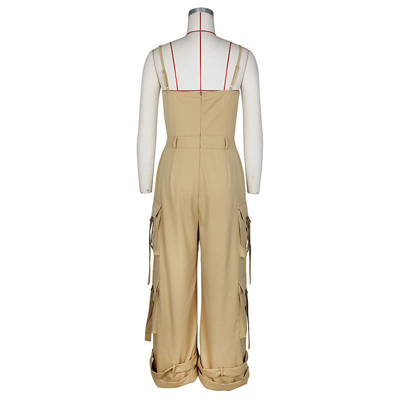 Sleeveless Jumpsuit - Casual Outfit