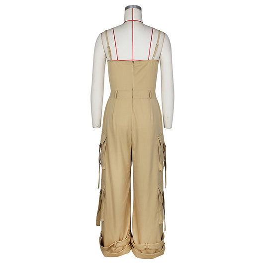 Sleeveless Jumpsuit - Casual Outfit