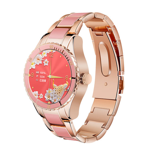 Smart Watch Female Bluetooth Call Music Player Heart