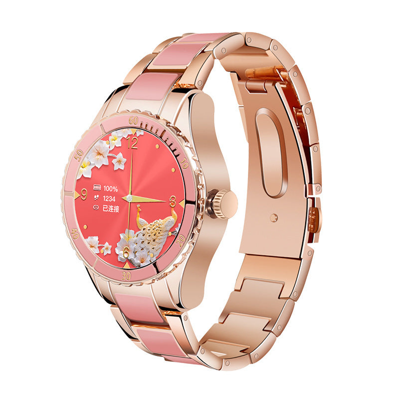 Smart Watch Female Bluetooth Call Music Player Heart