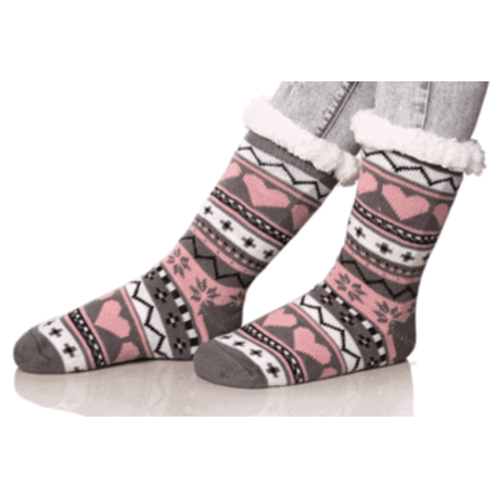 2x Slipper Winter Socks